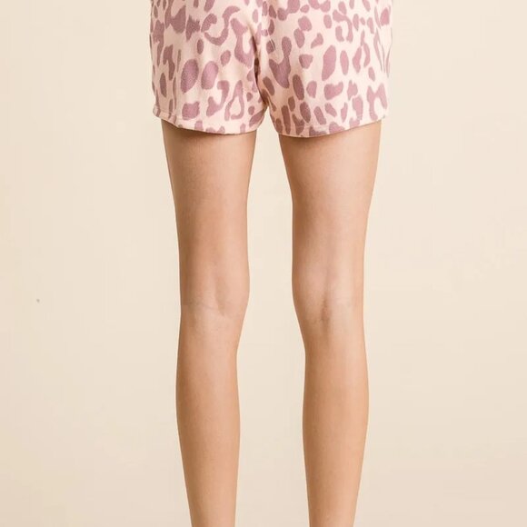 BiBi Leopard Shorts with Twill Tape Drawstring - Picture 6 of 11